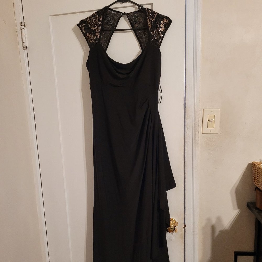 Elegant Long black formal dress